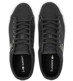 Кеды черного цвета с втачной стелькой Lacoste