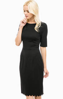 Черное платье-футляр с фигурным краем Sugarhill Boutique