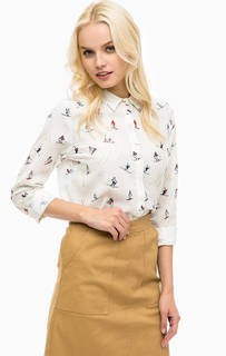 Приталенная блуза молочного цвета Sugarhill Boutique