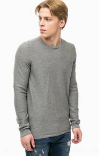 Серый хлопковый джемпер Tom Tailor Denim