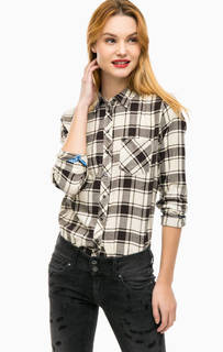 Хлопковая рубашка в клетку Pepe Jeans