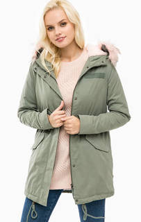 Утепленная парка с капюшоном Only