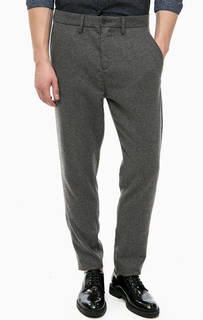 Серые брюки зауженного кроя Selected