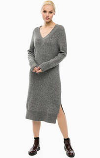 Шерстяное платье-свитер Selected