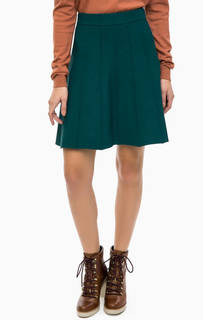 Короткая бирюзовая юбка из вискозы NÜmph