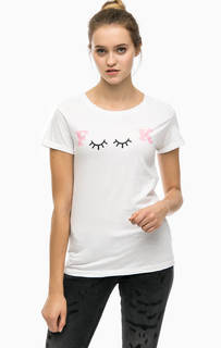 Футболка из хлопка с принтом Happiness