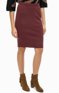 Трикотажная юбка с разрезом Ichi