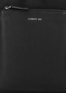 Текстильная сумка с кожаной вставкой Cerruti 1881