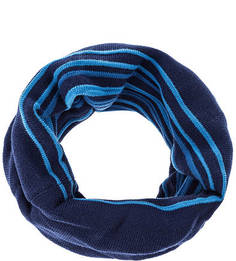 Синий трикотажный шарф-хомут в полоску Buff