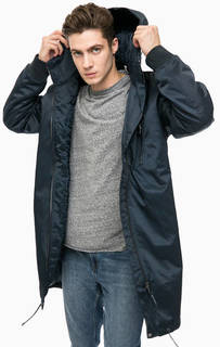 Удлиненная куртка синего цвета Cheap Monday