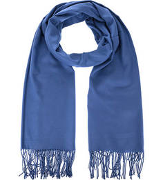 Синий палантин из хлопка Eleganzza