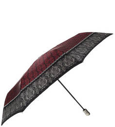 Складной зонт с красным куполом из сатина Doppler