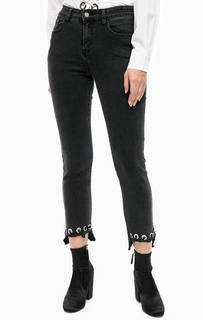 Серые джинсы с металлической отделкой Glamorous