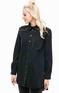 Туника из денима с металлической отделкой Glamorous