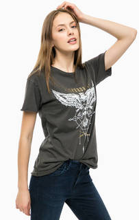 Серая футболка с круглым вырезом Superdry