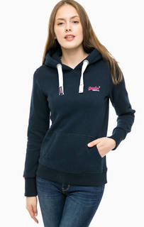 Синяя хлопковая толстовка Superdry