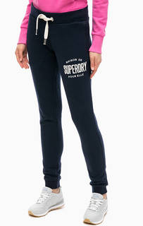 Синие спортивные брюки джоггеры Superdry