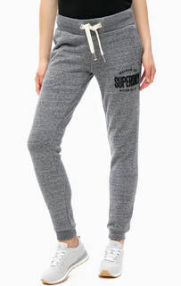 Серые спортивные брюки джоггеры Superdry