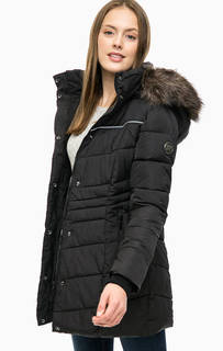 Черная удлиненная куртка с капюшоном Superdry