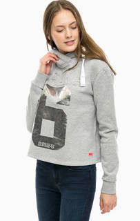 Серая толстовка с принтом Superdry