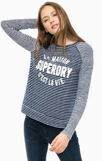 Хлопковый джемпер в полоску Superdry