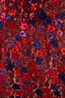 Бархатное платье с цветами Prada
