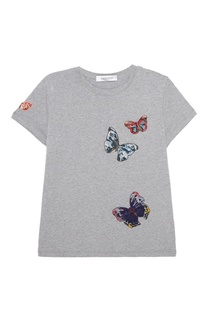 Хлопковая футболка с бабочками Valentino