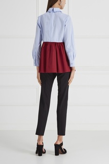 Блузка с драпированной баской Max Mara Weekend