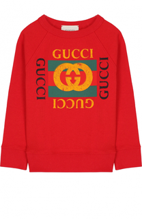 Хлопковый свитшот с принтом Gucci