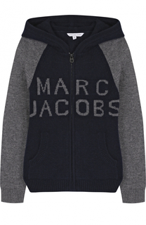 Кардиган из шерсти и кашемира на молнии с капюшоном Marc Jacobs