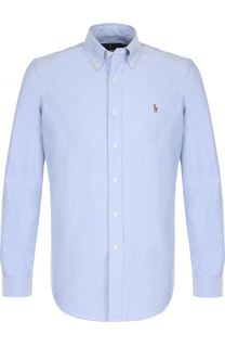 Хлопковая рубашка с воротником button down Polo Ralph Lauren