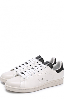 Кожаные кеды Stan Smith на шнуровке Adidas by Raf Simons