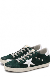 Бархатные кеды SuperStar с аппликациями Golden Goose Deluxe Brand