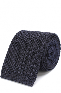 Шелковый вязаный галстук Ermenegildo Zegna