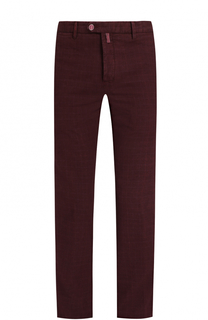 Хлопковые брюки прямого кроя Kiton