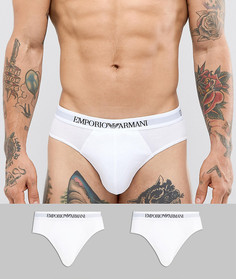 2 хлопковых трусов Emporio Armani - Белый