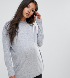 Джемпер с добавлением шелка ASOS Maternity - Серый