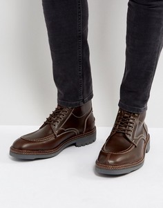 Кожаные ботинки на шнуровке H London Wycombe - Коричневый