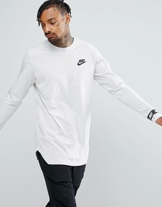 Белая футболка с длинными рукавами и логотипом Nike 888422-051 - Белый