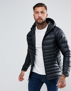 Черная пуховая куртка с капюшоном Nike 866027-010 - Черный