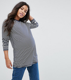 Оверсайз-лонгслив в полоску ASOS Maternity - Мульти