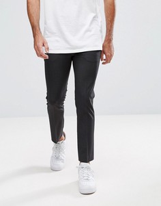 Темно-серые укороченные брюки суперзауженного кроя ASOS - Серый