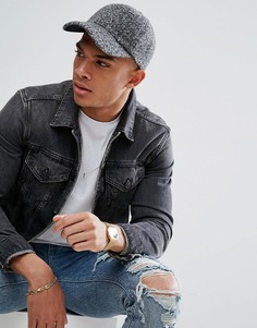 Серая бейсболка из шерстяного сукна ASOS - Серый