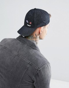 Серая джинсовая бейсболка ASOS - Серый