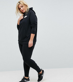 Черные леггинсы с логотипом Nike Plus - Черный