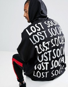 Оверсайз-худи с принтом надписи ASOS - Черный