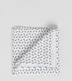 Платок для нагрудного кармана с мелким геометрическим принтом Noak - Белый
