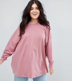 Легкий свободный свитшот ASOS CURVE - Фиолетовый