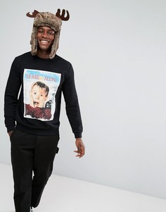 Oversize-свитшот с принтом Home Alone ASOS - Черный
