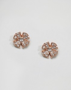 Серьги-гвоздики с отделкой паве Ted Baker - Золотой